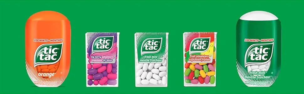 TIC TAC Mints Orange Mint Candy 29g Singles 3 Count Candy Mint Sleeve 24 Packs 3.04 Kilograms - Tic Tac