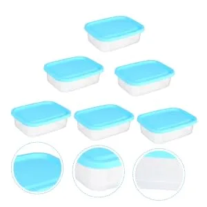 DEARMAMY 1 Set 6 Pcs Fresh Storage Lunch Box Vegetable Container Vegetable Storage Organizer Simple Fruit Box - product information 25