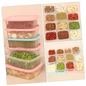 DEARMAMY 1 Set 6 Pcs Fresh Storage Lunch Box Vegetable Container Vegetable Storage Organizer Simple Fruit Box - product information 26
