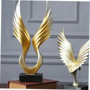 DEARMAMY Home Decor Office Decor Office Desk Decorations Desk Topper Desktop Decoration Crafts Wing Ornaments As Shown 23*8cm - product information 25