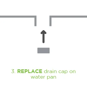 Affresh Ice Machine Cleaner, Helps Remove Hard Water and Mineral Buildup for Great-Tasting Ice - 3. Replace drain cap on water pan