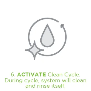 Affresh Ice Machine Cleaner, Helps Remove Hard Water and Mineral Buildup for Great-Tasting Ice - 6. Activate clean cycle.