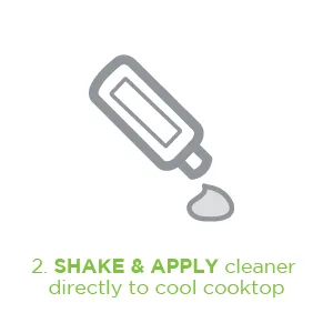 Affresh Cooktop Cleaner, 10 oz., Safe for Glass & Ceramic Cooktops - 2. Shake & Apply cleaner directly to cool cooktop