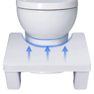 Affheny Toilet Stool,Detachable Toilet Potty Step Stool for Adults and Kids,Modern Sleek Design,7" Tall (White) - step and go toilet stool