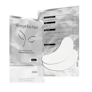 Adecco LLC Eyepads Eyelash Extensions Lint Free, 100 Pairs Set Eye Pads for Lash Extensions, Hydrogel Eye Patch DIY False Eyelash Lash Extension Makeup Eye Gel Pad Silver 100 - product information 3