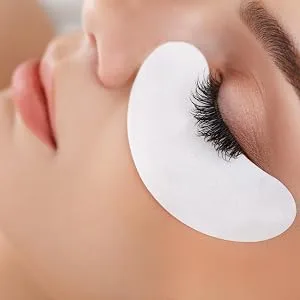 Adecco LLC Eyepads Eyelash Extensions Lint Free, 100 Pairs Set Eye Pads for Lash Extensions, Hydrogel Eye Patch DIY False Eyelash Lash Extension Makeup Eye Gel Pad Silver 100 - product information 4