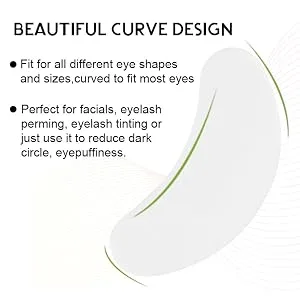 Adecco LLC Eyepads Eyelash Extensions Lint Free, 100 Pairs Set Eye Pads for Lash Extensions, Hydrogel Eye Patch DIY False Eyelash Lash Extension Makeup Eye Gel Pad Silver 100 - product information 5