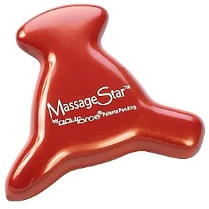 Acuforce W51087 Massage Star with 3 Applications,Red,small - Therapy