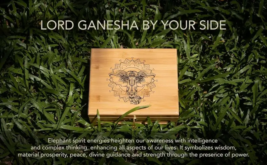 Wooden Stash Box Bundle, Rolling Tray, Jar, Rolling Kit, Rolling Tray Stash Box with Lock, Rolling Tray Bundle, Bamboo Rolling Tray with Lid, Accessories, Wood Storage Set, Locking Stash Box - box in leaves
