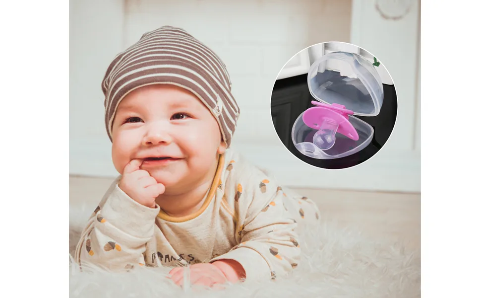 Accmor Pacifier Case, Pacifier Holder Case, Pacifier Container for Travel, BPA Free, Transparent, 2 Pack Transparent 2 Count (Pack of 1) - pacifier case