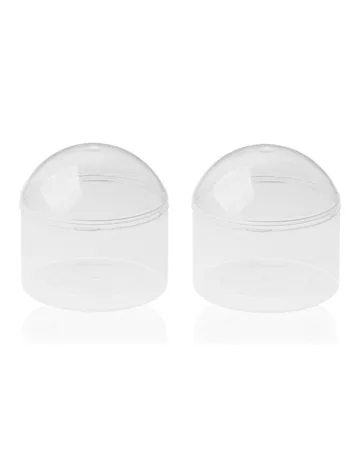 Accmor Pacifier Case, Pacifier Holder Case, Pacifier Container for Travel, BPA Free, Transparent, 2 Pack Transparent 2 Count (Pack of 1) - pacifier case