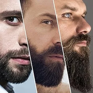 Aberlite Pocket - Compact Beard Straightener for Men - Ionic & Anti-Scald Technology - Beard Straightening Heat Brush Comb Ionic - for Home and Travel - short medium long beard all beard and hair types cepillo para barba cepillo para barba de hombre