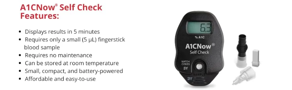 A1CNow Self Check - features