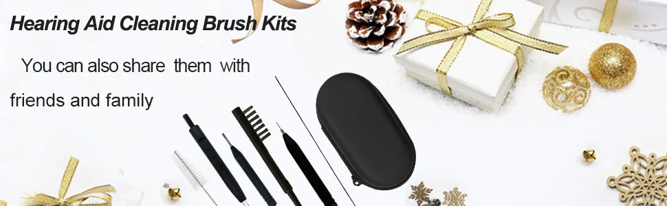 8 pieces hearing aid amplifier cleaning tools, earbuds/Headphones/Airpods cleaner brush kits with case - hearing aid cleaning tools