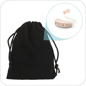 7 Pieces Hearing Aid Cleaning Tools Hearing Aid Amplifier Cleaning Brush with Wax Loop and Magnet, Hear Aid Cleaning Kit with Velvet Bag - product information 4