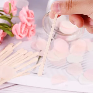 500 Pieces Brow Wax Sticks Small Wax Spatulas Applicator Wood Craft Sticks for Hair Removal Eyebrow Lip, Nose Wax Applicator Sticks - product information 4