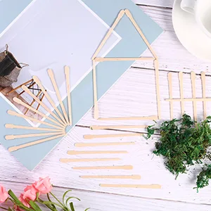 500 Pieces Brow Wax Sticks Small Wax Spatulas Applicator Wood Craft Sticks for Hair Removal Eyebrow Lip, Nose Wax Applicator Sticks - product information 5