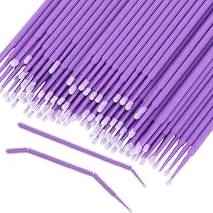 500 Pcs Micro Applicator Brush, Micro Swabs, Disposable Eye Lashes Mascara Wands for Eyelash Extension Tbestmax 5color-Pure - 2021073000001