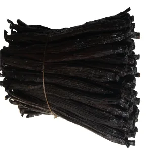 50 Tahitian Vanilla Beans Grade A for Baking, Extract and Paste. 5" by FITNCLEAN VANILLA. Bulk Fresh Natural Raw NON-GMO Whole Gourmet Pods - vanilla beans in bulk whole