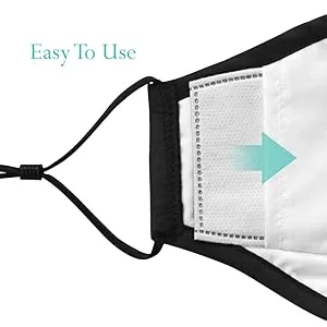 50 PM2.5 Mask Filter with Activated Carbon - 5 Pressed Layers Per Replacement Filter - For Face Covers with PM2.5 Pockets - Replaceable - Disposable - PM 2.5 Filter with Activated Charcoal - Not Paper - How to use PM2.5 face mask filters. Easy