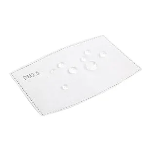 50 PM2.5 Mask Filter with Activated Carbon - 5 Pressed Layers Per Replacement Filter - For Face Covers with PM2.5 Pockets - Replaceable - Disposable - PM 2.5 Filter with Activated Charcoal - Not Paper - Water Proof PM 2.5 Face Mask Filter.