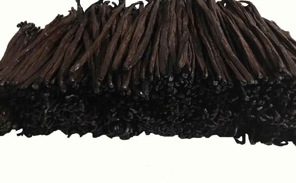 50 Grade A Madagascar Vanilla Beans. Certified USDA Organic. 5" by FITNCLEAN VANILLA. Bulk for Extract and all things Vanilla. Fresh Bourbon NON-GMO Pods - Madagascar Vanilla Pods Beans in Bulk