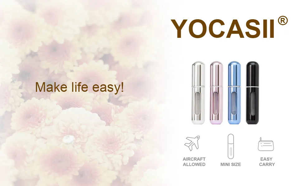 4PCS Refillable Perfume Atomizer Bottle, Portable Travel Perfume Mini Spray Bottles, Cologne Dispenser Perfume Bottles, Portable Empty Perfume Spray Bottle for Travel, Perfume Container with Bag - Mini perfume atomizer