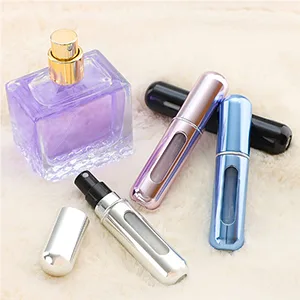 4PCS Refillable Perfume Atomizer Bottle, Portable Travel Perfume Mini Spray Bottles, Cologne Dispenser Perfume Bottles, Portable Empty Perfume Spray Bottle for Travel, Perfume Container with Bag - travel perfume bottles