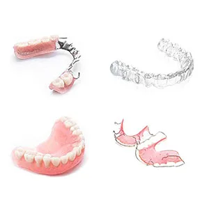 4 Pcs Denture Cups False Teeth Denture Case Denture Base Holder Box Container Soaking Denture Bath with Strainer Basket & Denture Brush For Travel Cleaning Overnight Soaking Sort Blue Green - teeth case