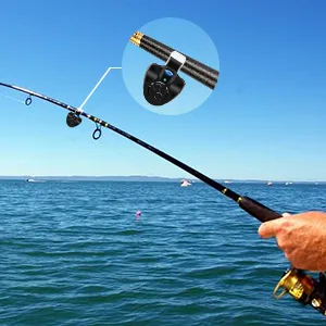 4 Pcs Black Electronic LED Light Fishing Bite Sound Alarm Alert Bell Clip On Fishing Rod - product information 5