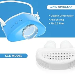 4 in 1 Anti snoring Devices,2021New Design Atomization snoring Solution,Right Amount Fog and moisturizing&PM2.5 Filter,Adjustable Wind Force Snore Stopper for Comfortable Sleep - anti snoring devices