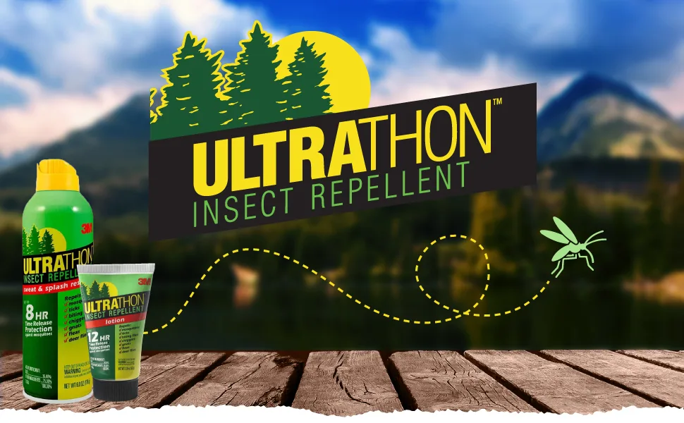 3M Ultrathon Insect Repellent Lotion, Splash and Sweat Resistant, 2 oz 2 Ounce (Pack of 1) Lotion - Header