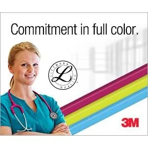3M Littmann Stethoscope, Classic II Infant, Raspberry Tube, Rainbow Chestpiece, 28 inch, 2157 - product information 1