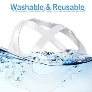 3D Mask Bracket - Oceantree Inner Support Frame for Face Mask Protect Lipstick, More Space Nose Protection Stand Holder Cool Smoothly Breathing Mask Guards for Under Mask Mask Accessories - Waterproof Washable Reusable Inner Support Frame for Mask Bracket
