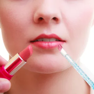 300PCS Glitter Crystal Lip Brush, Disposable Lip Brushes Lip Gloss Applicators Lipstick Gloss Wands Applicator Perfect Makeup Tool Kits (Pink) Baby Pink - lip brush