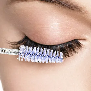 300 PCS Crystal Eyelash Mascara Wands Disposable Lash Brushes for Extensions Makeup Brush Applicators Tool Kit, All white Crystal All white - curbing lash brush
