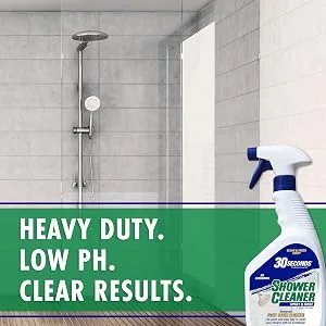 30 SECONDS Shower Cleaner | 2 Pack | 64 fl. oz. Total | Mold & Mildew Stain Remover | No Scrubbing - heavy duty, low PH, Clear results