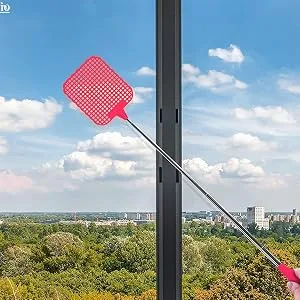 3 PCS Extendable Fly Swatter Plastic Fly Swatter Racket - Bug Swatter Metal Long Handle Fly Swatter Telescoping Fly Swatter - Heavy Duty Fly Swatter Mosquito Swatter Racket - fly swatter racket heavy duty fly swatter mosquito swatter flyswatter long big fly swatter
