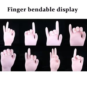 2Pcs Practice Hand for Acrylic Nails, Fake Nail Hand Practice, Flexible Bendable Mannequin Rubber Hand,Manicure Practice Hands Nail Art Hand Training Hand for Nail Practice - product information 7