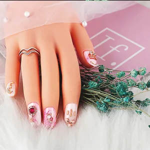 2Pcs Practice Hand for Acrylic Nails, Fake Nail Hand Practice, Flexible Bendable Mannequin Rubber Hand,Manicure Practice Hands Nail Art Hand Training Hand for Nail Practice - product information 8