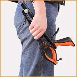2-Pack Foldable Grabber Reacher Tool with Light, 32 Inch Trash Picker Grabber, Reacher Claw Grabber for Elderly, 90Rotating Anti-Slip Jaw, Durable Stick, Magnet Hook Orange - Grabber 6