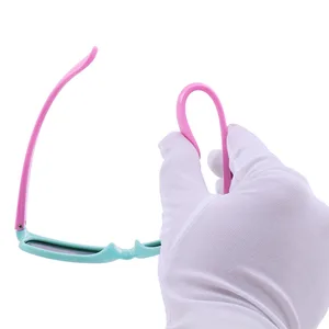 2Pack Blue Light Blocking Glasses for Kids Unbreakable Computer Screen Glasses for Boys & Girls - 2 Pack(Transparent Pink+ Leopard) - detail