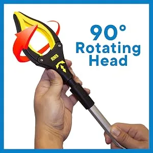 2-Pack 32 Inch and 19 Inch Grabber Reacher with Rotating Jaw - Mobility Aid Reaching Assist Tool - square