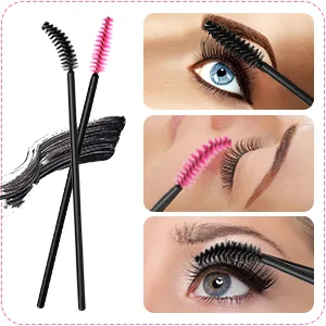 260 Pieces Disposable Makeup Tools Kit, Includes Eyeliner Brushes Mascara Wands Lipstick Applicators Plastic Storge Box Short Waterproof Cape Stainless Steel Makeup Palette and Spatula (Mixed Color) - product information 3