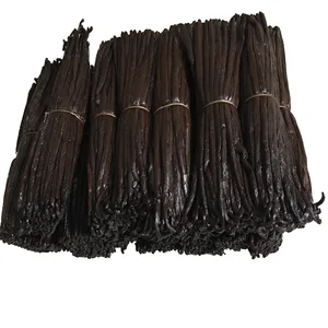 25 Madagascar Vanilla Beans Grade A/B Bulk for Extract and Everything Vanilla| 5"-7" Bourbon Fresh Whole Raw Natural NON-GMO Pods by FITNCLEAN VANILLA. - Madagascar vanilla beans grade A, Premium Gourmet grade A