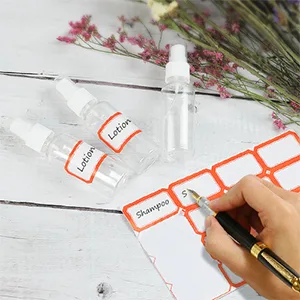 24 Pcs Spray Bottles 2oz / 55ml Clear Empty Mini Mister Spray Bottles Refillable Container Pocket Size Sprayer Set Essential Oils Travel Cleaning Solution Makeup Bottles with 2pcs Funnels 32pcs Labels White - Sprayer