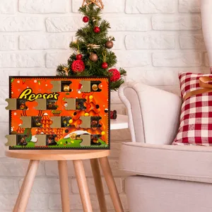2022 Hershey Chocolate Advent Calendar Christmas Gift Set, Reese's, Kisses, and Hershey Miniatures, Set of 3 - reeses pieces peanut butter cups Christmas 2022 countdown xmas candies individually wrapped advent