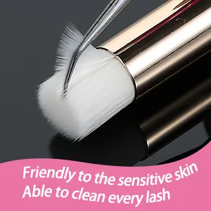 20 Pieces Glitter Crystal Lash Shampoo Brushes with Container Eyelash Extension Cleanser Brush Lash Cleansing Brushes Lash Bath Brush Eyelash Brushes for Eyelash Extensions Prolong Cleansing (Purple) - product information 3