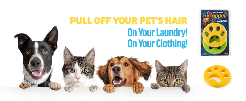 2 PK FurZapper Pet Hair Remover - washing machine balls 2 pack laundry pet hair fur remover dryer dog catcher animal collector