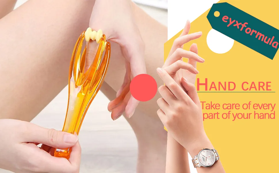 2 Pcs Finger Roller Massager and 5 Pcs Acupressure Massage Rings for Finger Hand Massage, Hand Blood Circulation Massage Roller Tools, Handheld Stress Relief Double Rubber Joint Roller Massager - massage ring finger roller finger massager ring finger massage ring
